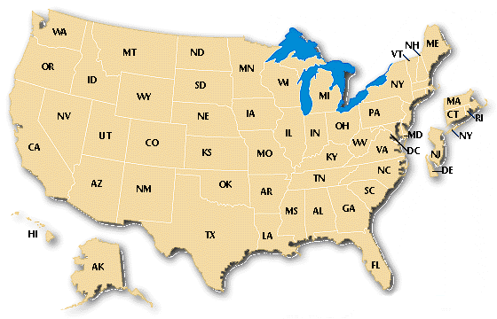 USA Image Map